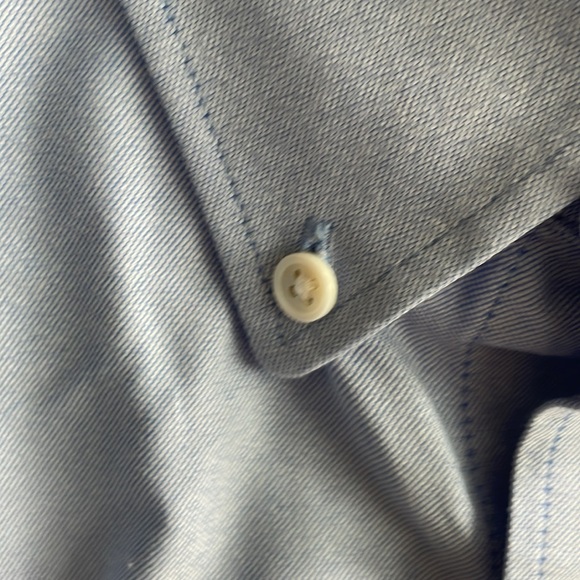 Line of Trade Men's XL 100% Cotton, Button-down Dress Shirt, Blue - Picture 2 of 8